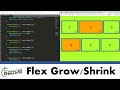 Compare Flex Grow and Flex Shrink within a Flexbox Container