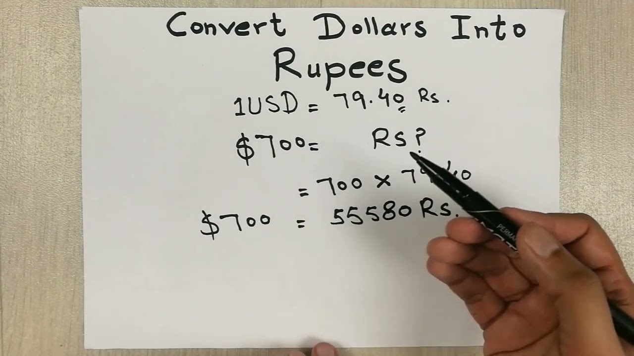 How To Convert Dollars Into Rupees - Currency Conversion - YouTube