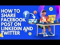 How To Share Facebook Post On Linkedin And Twitter Step By Step Tutorial 2023 | Digital Rakesh