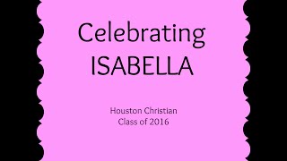 Celebrating Isabella