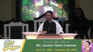 Ms. Carolyn Taylor Coleman