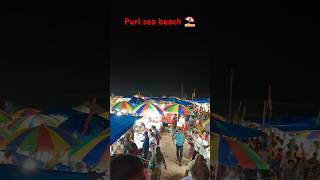 Night view of puri beach ⛱️#rathayatra2024 #puri #puribeach #puribeachmarket #shopping #nightlife