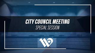 Special Session (May 12, 2026)