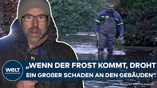 HOCHWASSER DEUTSCHLAND: Häuser unter Wasser – Jetzt können die Minusgrade zu neuen Gefahren führen