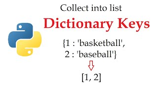 Convert Dictionary Keys to List | Python Fundamentals