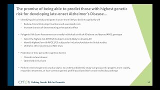 Polygenic Risk Score Analysis for Alzheimer's Disease Risk