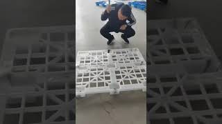 How lypallets plastic pallet quality check.A cheap( 6 dollars )1200×1000mm nestable design