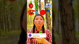 [asmr] eating emoji colorful fruits reply comment #mukbang #emoji #asmr