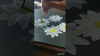 Easy flower painting / flower painting for beginners