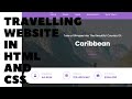 How to Make a Travel and Tour Website in HTML and CSS | Source code