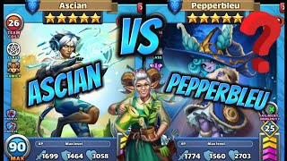 Empires \u0026 Puzzles Ascian VS Pepperbleu which bleu is better? \u0026 my thoughts on the epic Faun Myrtle.🤫