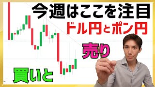 【ドル円とポン円】最新予想、買いと売り場の解説！