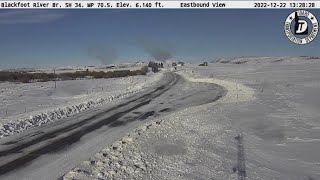 Heavy snow caused traffic concerns and road closures in Eastern Idaho