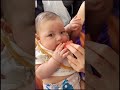 처음먹는 수박이 너무 맛있는 아기 수박먹방 baby tasting watermelon for the first time bestfoodever