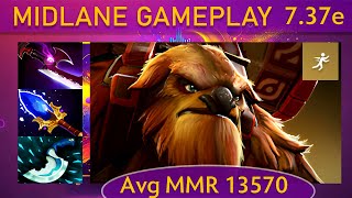 ✨ 7.37e Earthshaker |K+A-D - 22 KP - 76%| Mid Gameplay - Dota 2 Top MMR