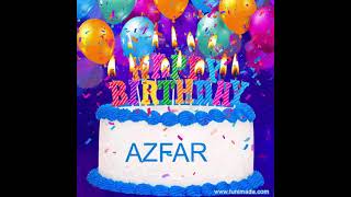 Azfar Happy Birthday Song'' Happy Birthday to you'' azfar