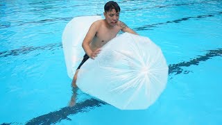 NTN - Chế Tạo Thuyền Bong Bóng (Swimming with a giant plastic bag)