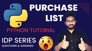 Python IDP Exam purchase list Question & Answer | How Pass #idp test Python Tutorial #crack #idp