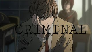 DEATH NOTE\ AMV\ CRIMINAL
