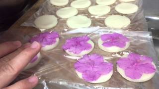 화전만들기 how to make a 'hwajeon' (flower pancake)