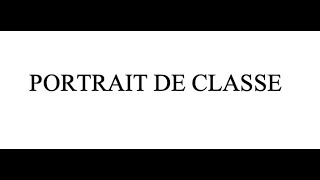 Portrait de classe