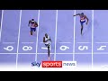 Letsile Tebogo defeats Noah Lyles to win gold in the men's 200m final with a time of 19.46s