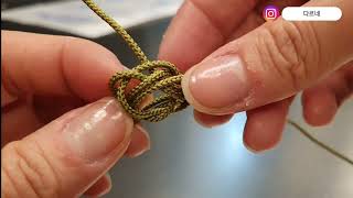 [다르네] 전통매듭 / 가락지매듭으로 공 만들기 / ring knot / korean maedeup tutorial💕