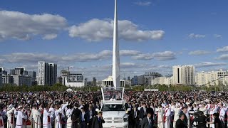 Pope gives speech in Nur-Sultan on Kazahkstan visit