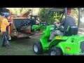 Avant 528 Articulated Mini Loader with Swivel Grapple Log Grab Tree Lopping