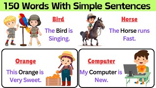 150 Easy Words and Sentences for Kids | Learn English Vocabulary with Fun Examples | Learn Sentences