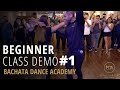 Beginner Bachata Combination -  Class Recap #1 - Demetrio & Nicole - Bachata Dance Academy
