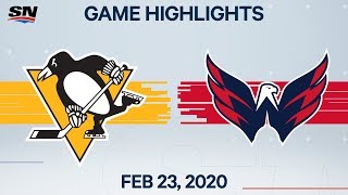 NHL Highlights | Penguins vs. Capitals – Feb. 23, 2020