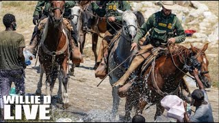JUST LIKE SLAVERY: U.S. MEXICO BORDER AGENTS USE HORSE REINS AS WHIPS On Haitian Migrants