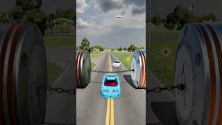 Cars \u0026 City Bus vs Chained Hydraulic Crush - BeamNG Drive