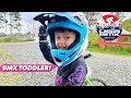 BMX Racing Toddler | 3-Year-Old Wins Full Track Bike Race Against 5 Year Olds!