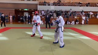 第25回岐阜県大会 組手 成年部 男子Ⅰ部 -57kg級（巴戦）25th Gifu Championship Sparring Senior Male -57kg Triangular match