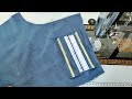 how to sew simple single welt pant pocket for beginners | N A Fashion