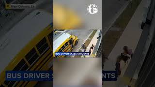 Hero bus driver saves students moments before bus catches fire