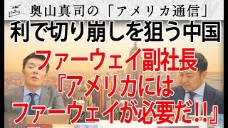 利で釣る？ファーウェイ副社長「アメリカにはファーウェイが必要！」「ファーウェイ排除で損をするのはアメリカの消費者」｜奥山真司の地政学「アメリカ通信」