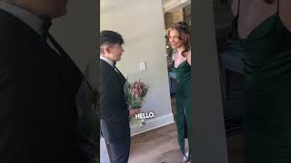 His reaction seeing his prom date for the first time ❤️