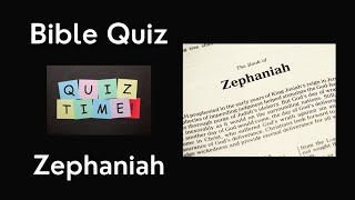 The Book of Zephaniah - English Bible Quiz | #biblequiz #zephaniah