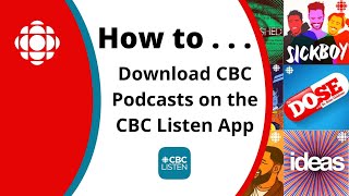 How to download CBC Podcasts on the CBC Listen App