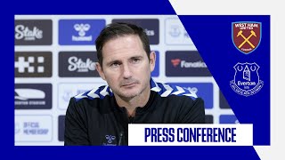 WEST HAM UNITED V EVERTON | Frank Lampard press conference: Premier League matchday 20
