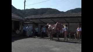 『平成25年赤松`五社八幡神社'秋季祭獅子舞 宮入』(10/13上郡町赤松)