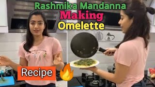 Rashmika Mandanna Making Omelette | Rashmika Mandanna share her go to Breakfast Recipe | Miss Tanima