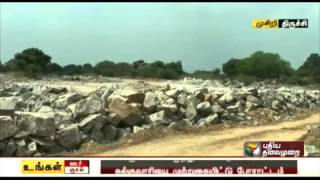 Musiri people protest against private stone quarry