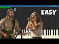 Lady Gaga, Bradley Cooper - Shallow EASY Piano Tutorial - A Star Is Born