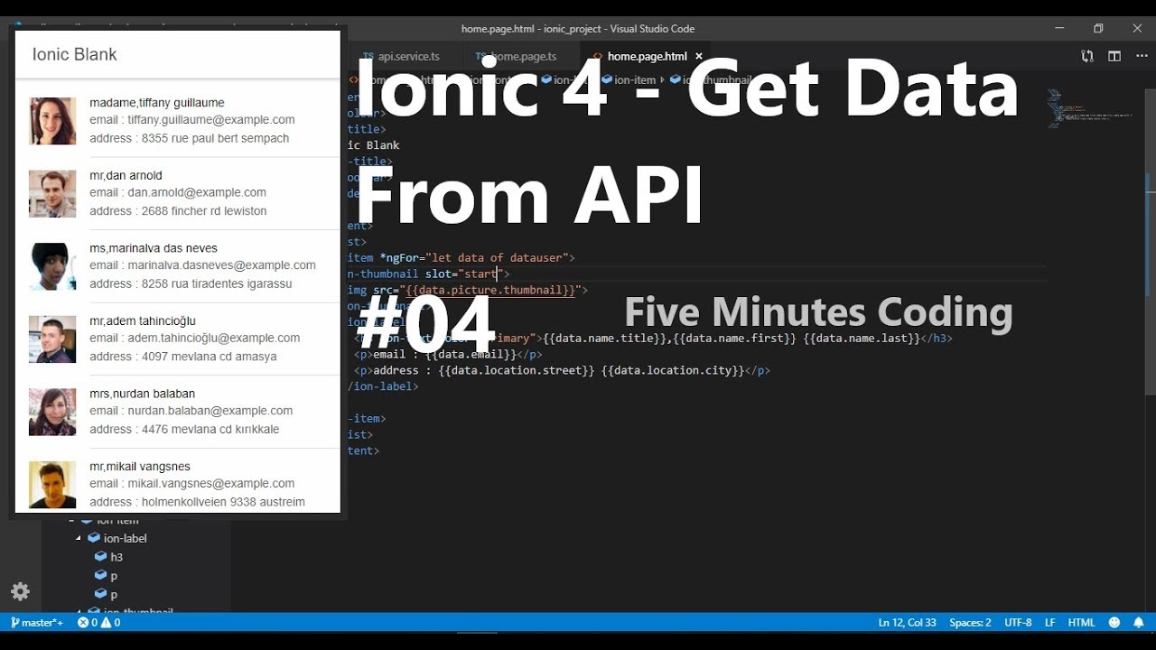 04 Ionic 4 Get Data From Api Youtube