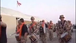 Irish Guards playing the Sash