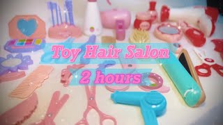 【ASMR】プラスチック\u0026木の美容室まとめ2時間Toy\u0026Wooden Hair Salon 2h(Eng sub)